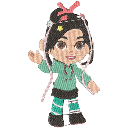 Matriz de Bordado Boneca Vanellope